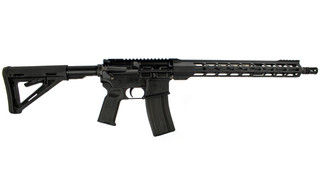 Anderson Manufacturing AR-15 rifle, black.